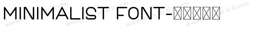 Minimalist Font字体转换